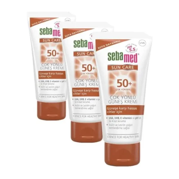 Sebamed Sun Care Çok Yönlü Koruyucu 50 Ml 3 Adet 50 Faktör Güneş Kremi