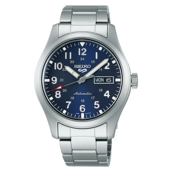 Seiko 5 Sports Field SRPG29 Çelik Kordon Mavi Erkek Kol Saati
