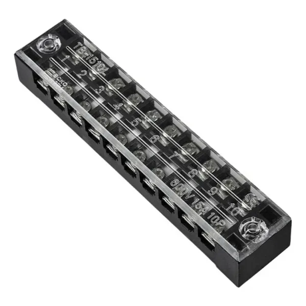 TB-1510 10P Çift Sıra Terminal Blok - 600V 15A