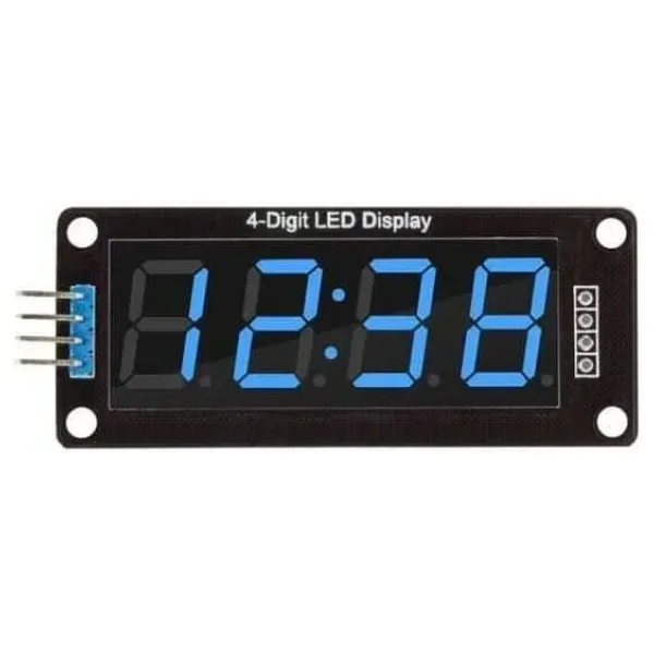 TM1637 4 Digit Led Display Saat Modülü - Mavi