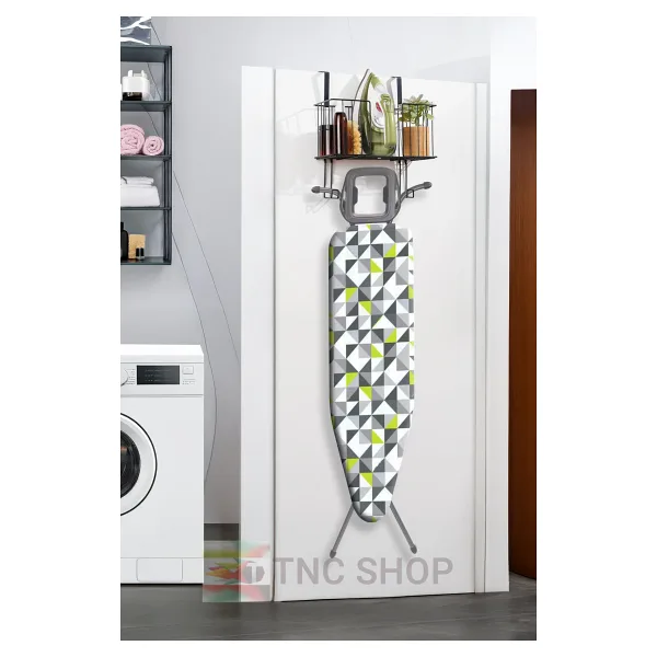 TncPatiShop Asılabilir Ütü Düzenleyici Ütü Masası Tutacağı Ütü Sepeti Çamaşır Odası Organizer Banyo Düzenleyici