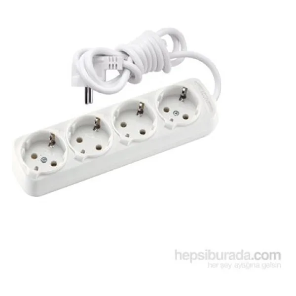 Viko Multi-let 90113401 Topraklı Beyaz 1 m 4'lü Priz