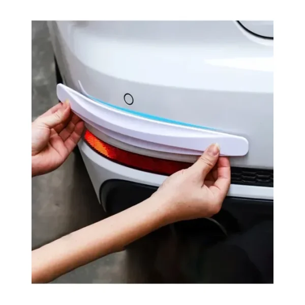 5D Esnek Tampon Koruma Bandı Tampon Koruyucu Şerit Yumuşak Bant 2 li Paket Beyaz Karbon