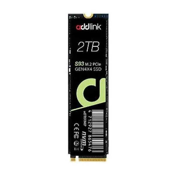 Addlınk Ad2tbs93m2p 2tb M.2 2280 Pcıe Gen4x4 Nvme 1.4 R:7400 W:6500