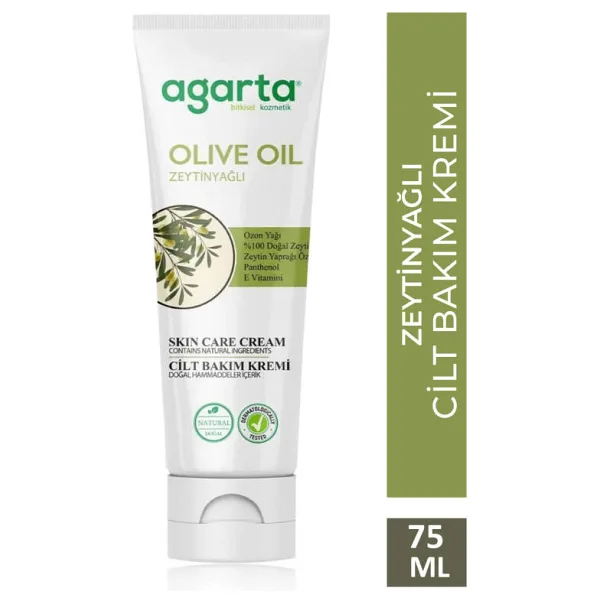 Agarta Doğal Zeytinyağlı Nemlendirici El Ve Cilt Bakım Kremi 75 ml