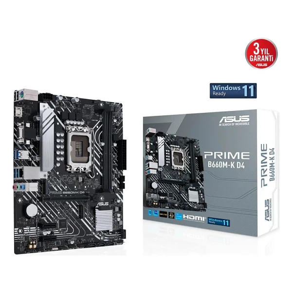 Asus Prime B660M-K D4 Intel LGA1700 DDR4 Micro ATX Anakart