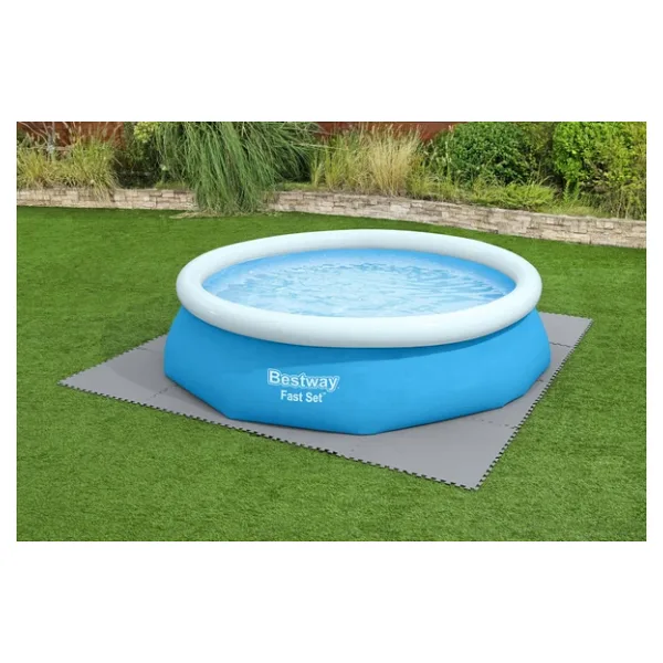 Bestway 58636 78 Cm X 78 Cm Parçalı Zemin Koruyucu Mat, 9 Lu Paket Gri
