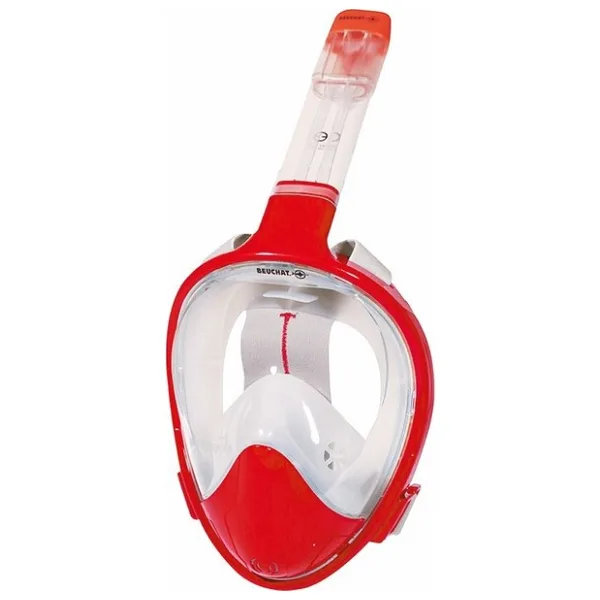 Beuchat Maske Fullface Tamyüz Smıle L-Xl - Kırmızı - Duman-Şeffaf - L - 2XL