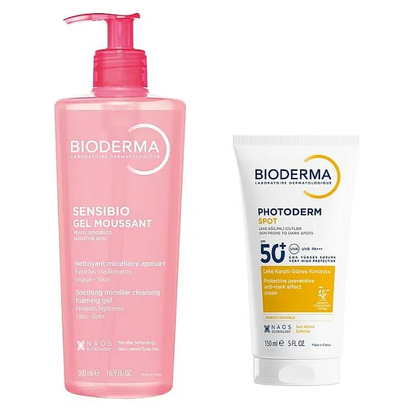 Bioderma Photoderm Spot Spf 50+ 150 ml + Sensibio Moussant Foaming Gel 500 ml