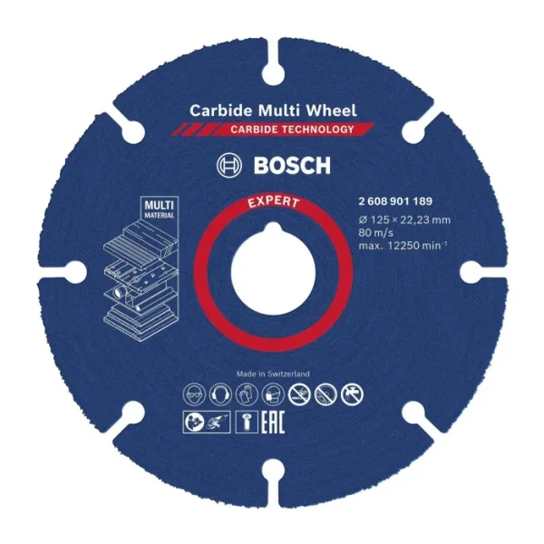 Bosch Expert Carbide Multi Wheel 125 Mm, 22,23 mm Kesici Disk - 2608901189