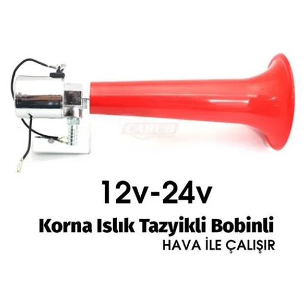 Carub Korna Islik Tazyikli Bobinli 12-24V 12