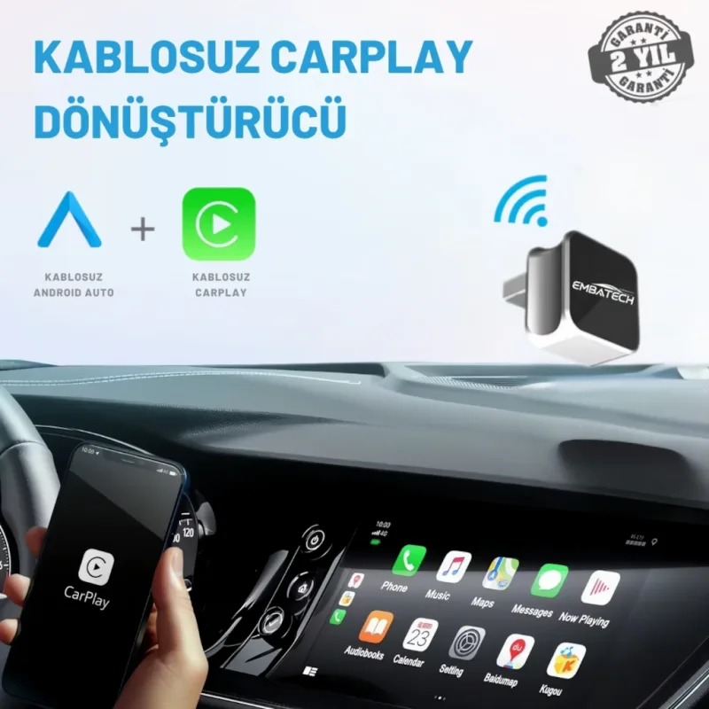 Embatech 2in1 Android Apple Carplay Adaptörü