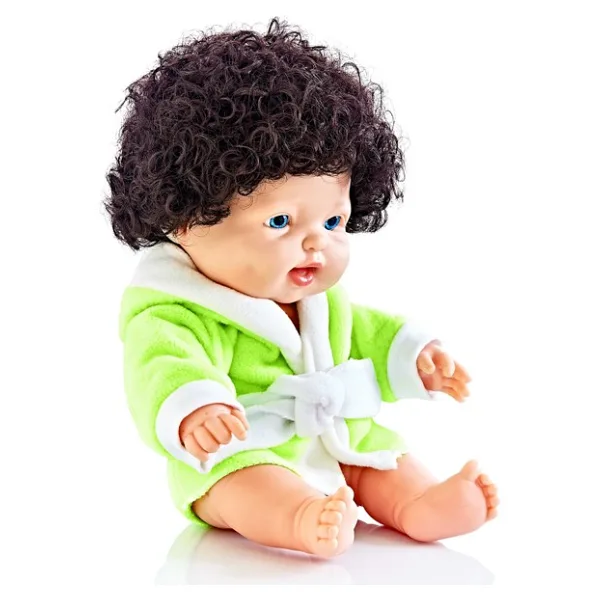 Erpa Masal Anlatan Doğal Kıvırcık Saçlı Et Bebek 34 cm