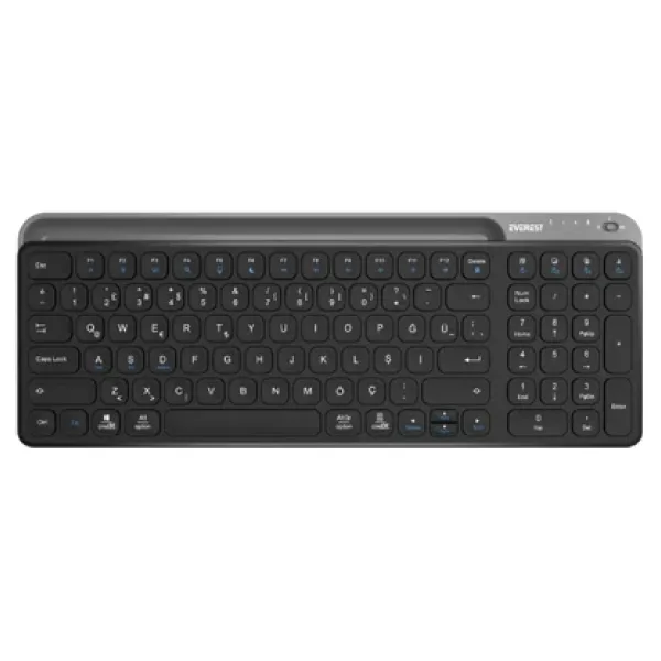 Everest KB-BT90 Siyah-Gri Q Kablosuz Klavye