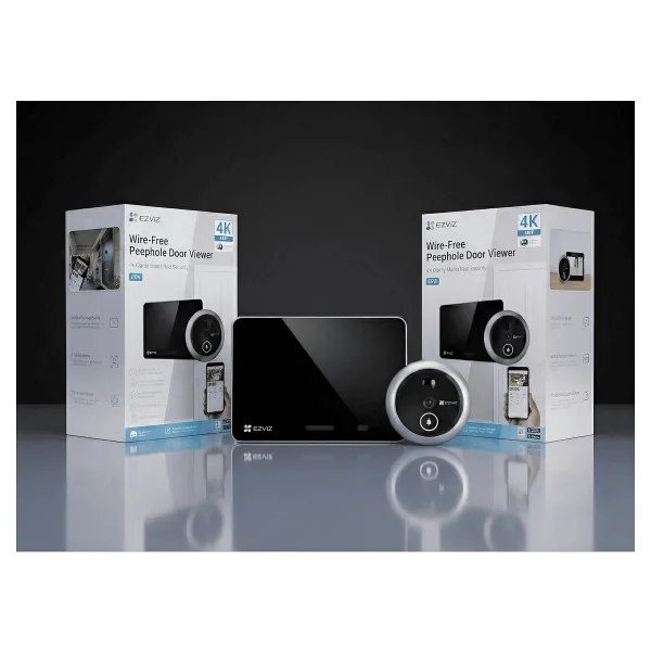 Ezviz EP4 5.5 inç 4K Kameralı Geniş Açılı Kapı Dürbünü