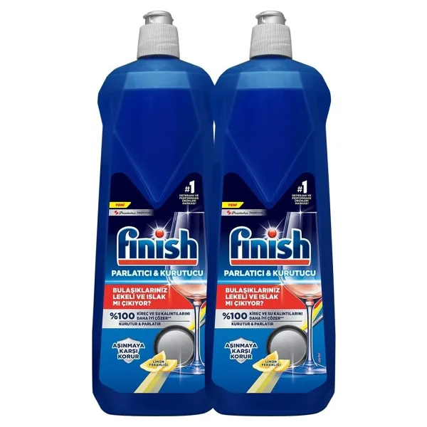 Finish Limonlu 800 ml 2'li Bulaşık Makinesi Parlatıcısı