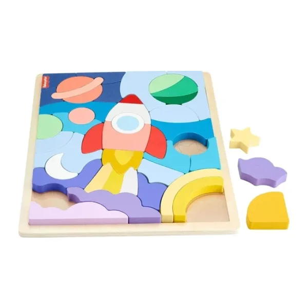 Fisher Price Ahşap Uzay Yapboz HXY42