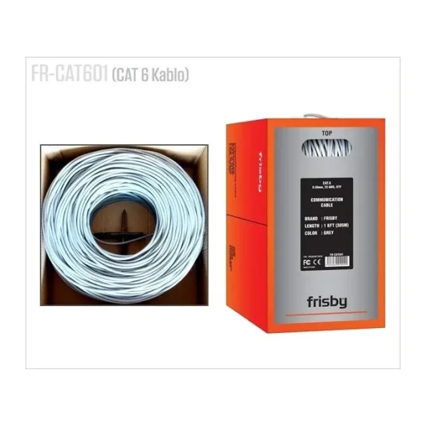 FRISBY CAT6 Utp 23AWG 305m Kablo CAT601