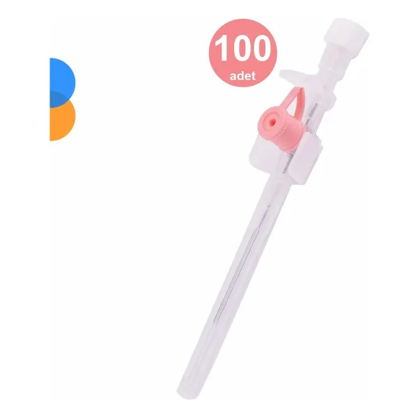 Galena Branül (İntraket) Pembe 20G 100'lü Kutu