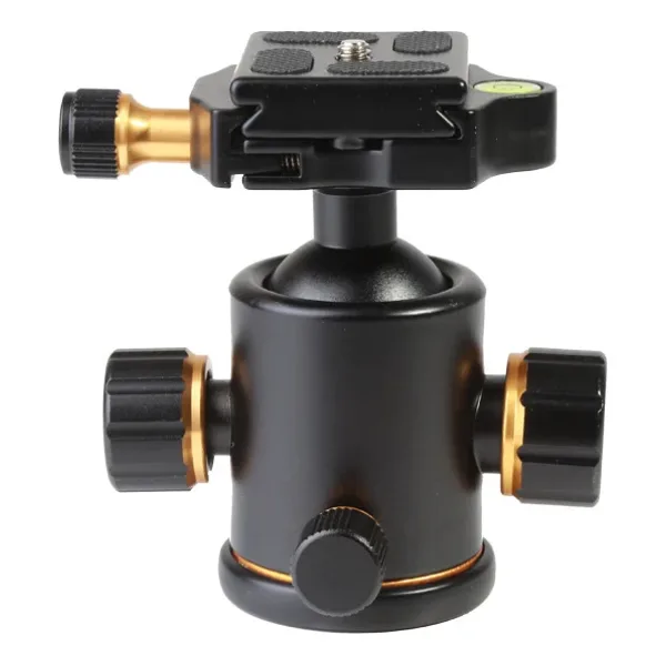 GDX BALL-01 Tripod İçin 360 Derece Top Kafa Metal Gövde Kompakt Ball Head Aparatı