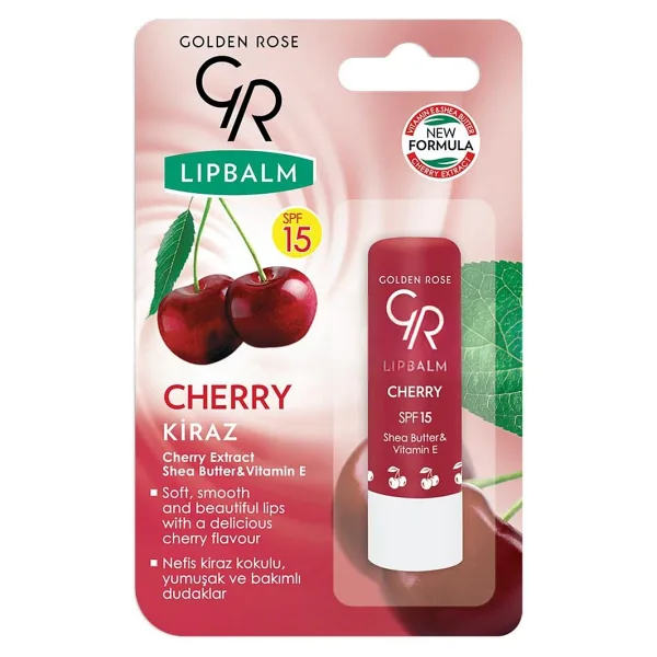 Golden Rose Lip Balm Spf 15 Cherry Kiraz