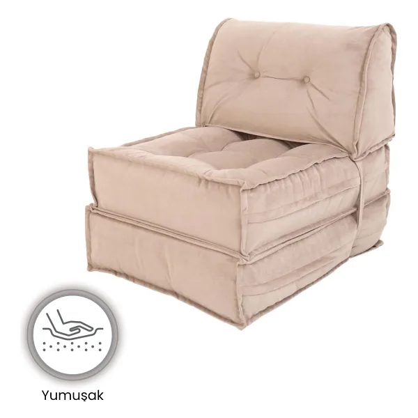 Homedius Mocca Tek Kişilik Yataklı Katlanır Koltuk