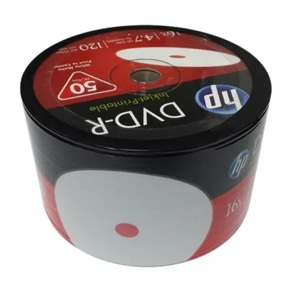 Hp DVD-R 4,7gb-120min 16x 50 li Shrink Printable