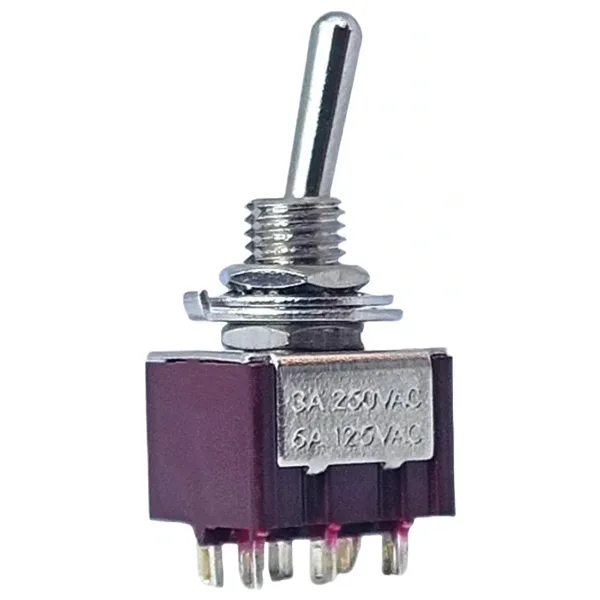 IC-144A Toggle Switch On-Off (Kaliteli) Ø6mm MTS-202