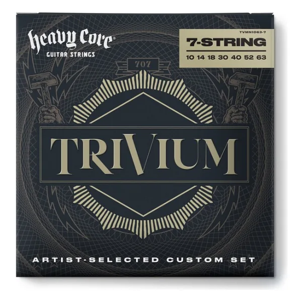 Jim Dunlop TVMN1063-7 Trivium El Nkl 7/set Elektro Gitar Teli (10/63)