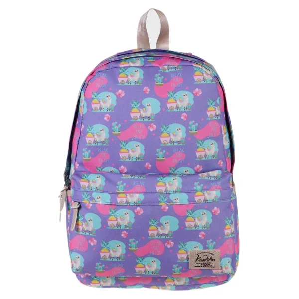 Kaukko K1311 Nature Mor Lama Okul Sırt Çantası