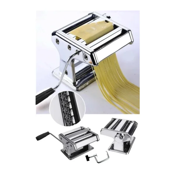 Küçük Boy Paslanmaz Çelik Manuel Erişte Ve Makarna Makinesı 150Mm Vd6175