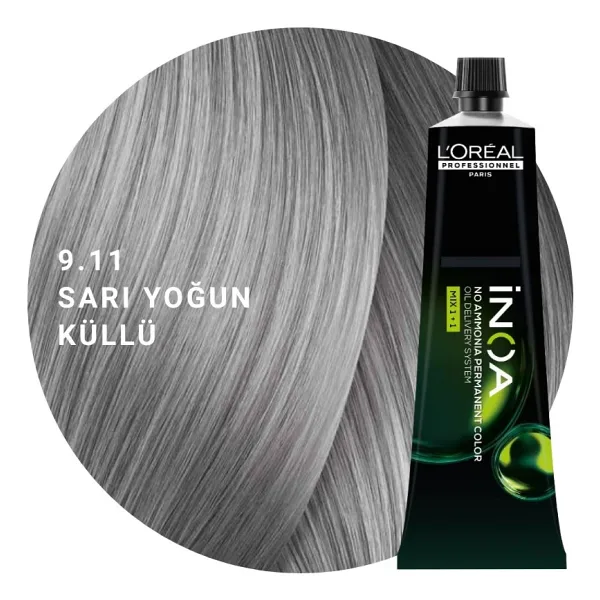 L'Oreal Professionnel Paris Inoa 9.11 Sarı Yoğun Küllü Saç Boyası