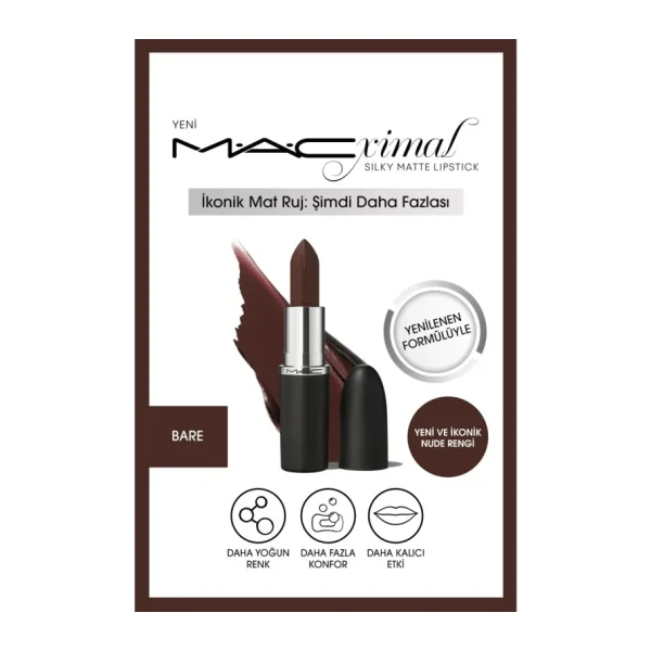 M.A.C Macximal Silky Matte Bare Macximal Stick Ruj