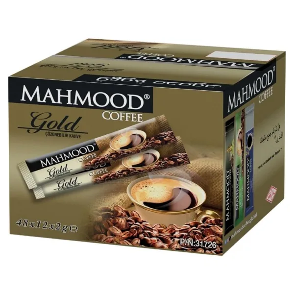 Mahmood Coffee Gold Granül Hazır Kahve 48 Adet X 2 gr (1 KOLİ - 12'Lİ)