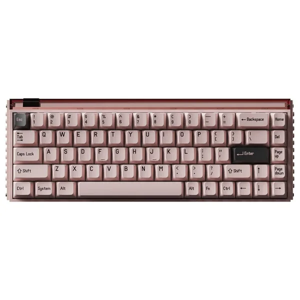 MelGeek Made68 Pro Plus Pembe RGB %65 TKL TTC Purple Heart KOM Manyetik Switch Kablolu Mekanik Oyuncu Klavyesi