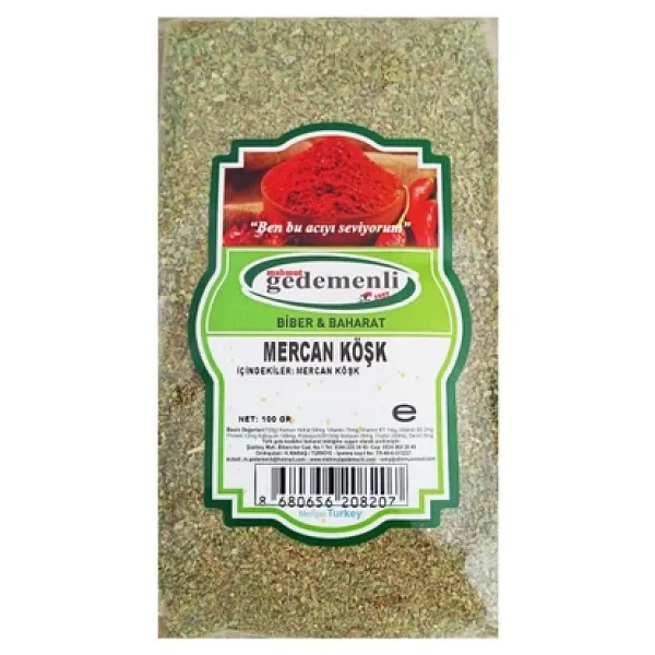 Mercan Köşk 100 Gr Ücretsiz Kargo