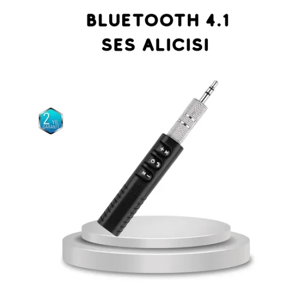 Mini Bluetooth Ses Alıcısı 3.5mm Girişli Kablosuz Müzik Adaptörü