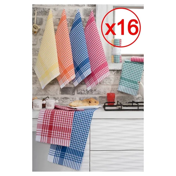 modacosmo 50x70cm 16'lı Mutfak Kurulama Bezi Pötikareli