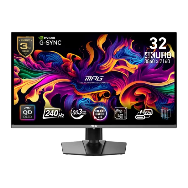 MSI MPG 321URX QD-OLED 31.5" 0.03 ms 4K 240 Hz OLED Oyuncu Monitörü