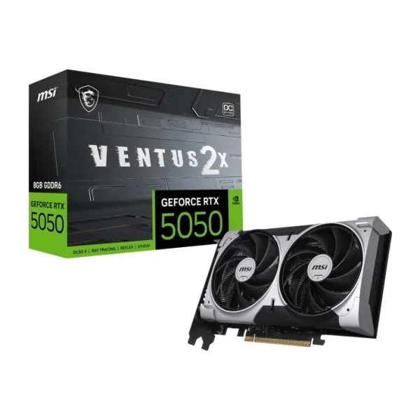 MSI RTX 5050 8G Ventus 2X OC G5050-8V2C 128 Bit GDDR6 8 GB Ekran Kartı