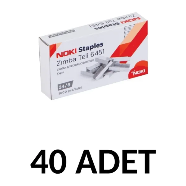Noki 40 Adet Zımba Teli No:24/6 Cu 1000'li