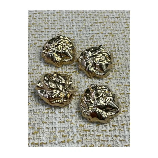 ODDA TASARIM ATÖLYESİ Tasarım extra büyük Z.A.R.A model gold 4lü düğme seti(3cm)