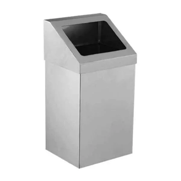 Palex 3834-336 Metal Açık Çatı Kapaklı Çöp Kovası 36 Litre