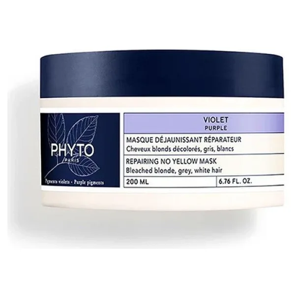 Phyto Purple Repairing No Yellow Mask - Mor Maske - 200 ml