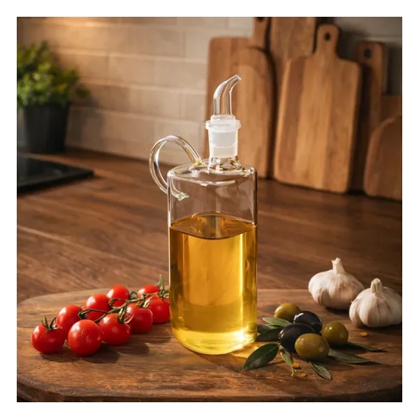 Porsima 408 Kare Borosilikat Cam Yağdanlık Yağlık Sirkelik 400ml
