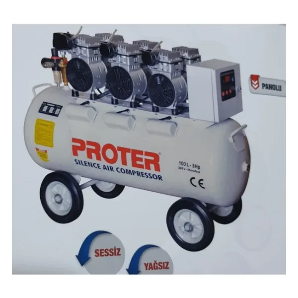 Proter 100 Lt Sessiz Kompresör