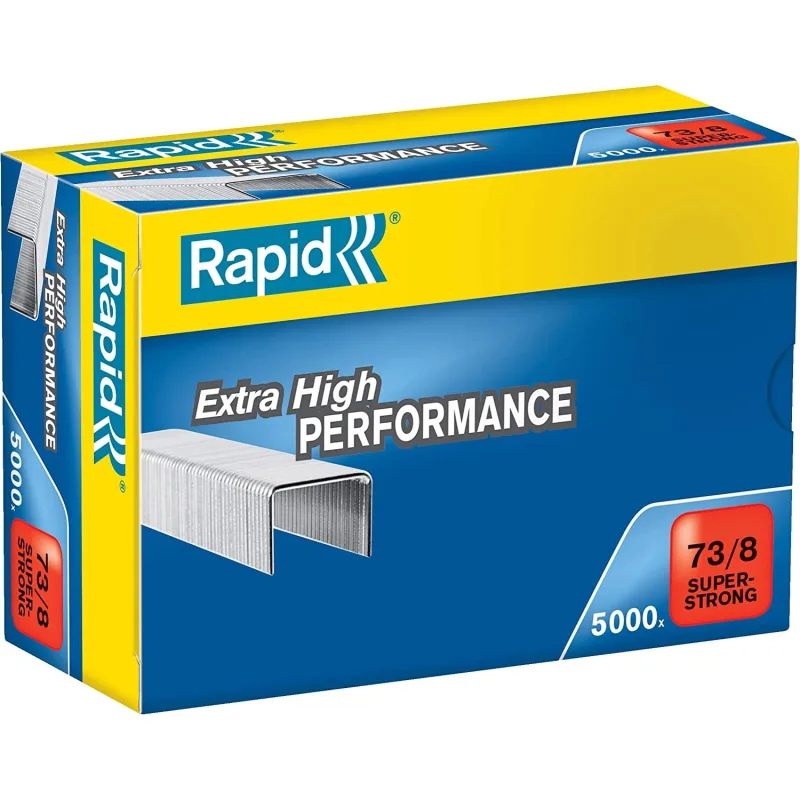 Rapid 24890300 zımba teli 73/8 mm Super Strong, galvanizli, 5000 Adet