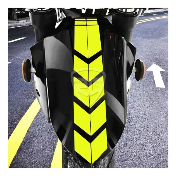 Redline Grafik Motosiklet Çamurluk Sticker Sarı
