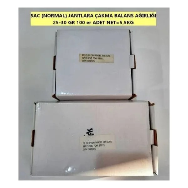 Sac(Normal) Janta Cakma Balans Kursunu Galvaniz Celik 25 - 30Gr