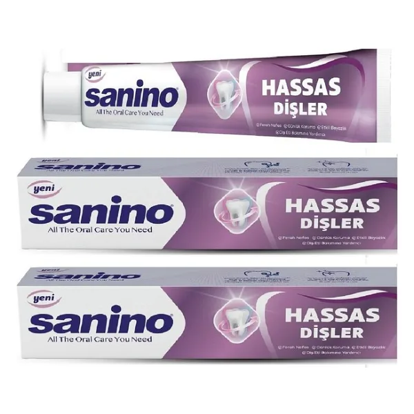 Sanino Hassas Dişler Sanino Diş Macunu 2 Adet 75 ml -Diş Eti Problemleri
